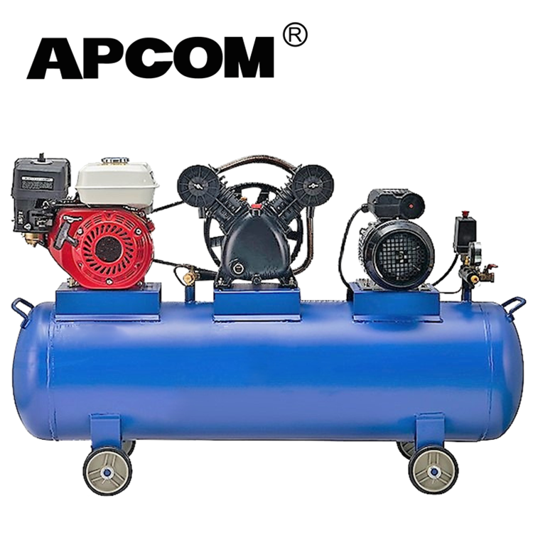GA2508 4hp 8bar 9 CFM 70 litres réservoir d'air portatif d'essence de compresseur d'air à essence