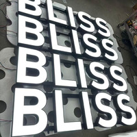 Enseigne commerciale extérieure personnalisée, lettres en acrylique 3D lumineuses, enseigne lumineuse pour pizzeria, enseignes néon, enseigne éclairée par LED