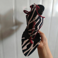 Sandales à talons compensés à motif animalier pour femmes, avec lanières à la cheville, chaussures d'été à la mode