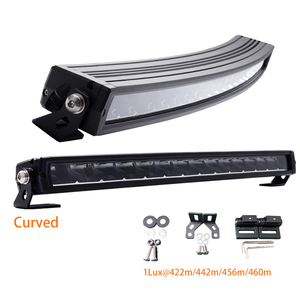 BRTLED Nouvelle barre lumineuse LED tout-terrain pour camion, étanche au laser, 12v 24v 98w 8800LM, 20 pouces, blanche, incurvée, 4x4 avec ETM - Product Image 1