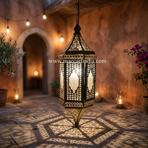 Lámpara Colgante Decorativa de Hierro Estilo Islámico, Lámpara LED Estilo Mezquita para Interiores Comerciales - Product Image 2