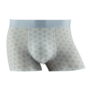 Calzoncillos bóxer de seda helada para hombre, de tiro medio, estampados, antibacterianos y transpirables - Product Image 5