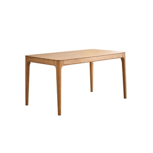 Juego de Mesa de Comedor de Madera Maciza de 6 Piezas, Rectangular, de Madera de Fresno, Estilo Nórdico Moderno, Muebles para Comedor - Product Image 3