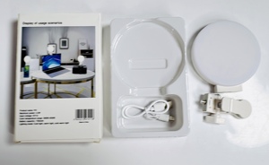 Mini <span class=keywords><strong>lampe</strong></span> LED à clip pour téléphone portable, lumière <span class=keywords><strong>selfie</strong></span>, 100 lampes LED, 3200K-6500K avec batterie pour téléphone Huawei Xiaomi Smartphone - Product Image 6