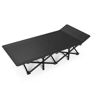 Lit pliant plage chaise longue pause midi Camping en plein air Portable pliant métal canapé-lit simple pause déjeuner lit