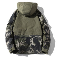 WINTER 2021 New Fashion Brand Herren mantel mit Kapuze Koreanische Version von Loose Camouflage Jacket Men