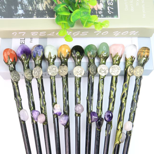 Varitas Mágicas <span class=keywords><strong>de</strong></span> Cristal Personalizables, Horquillas para <span class=keywords><strong>el</strong></span> Cabello, Venta al por Mayor, Gemas Hechas a Mano, Manualidades DIY para Recuerdos - Product Image 3