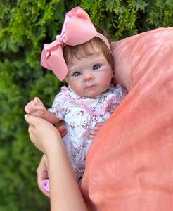 MSYO 20 Inch Chubby Cheeks Reborn Baby Doll Unique Cute Vinyl Soft <strong>Toy</strong> for Girls Realistic Lifelike Kids Gift - Product Image 4