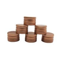 18mm 20mm 22mm 24mm ROPP Twist Off Caps en aluminium Pilfer-Proof Feature for Mini Glass Cosmetic Packaging