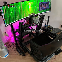 Gran oferta de coche DIY barato 4080 perfil de aluminio Marco de juego de conducción de automóviles simulador de carreras Sim Rig Simulador de cabina de carreras