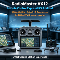RadioMaster AX12 Control Remoto ExpressLRS Android MAVLink 2.4GHz Pantalla Táctil HD de 5.5 Pulgadas 64-Bit para Accesorios de Drones FPV