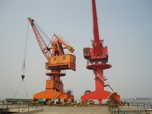 נמל ג 'יב פורטל slewing נייד נמל מנוף נייד פורטל מנוף 25t 45m בום - Product Image 3