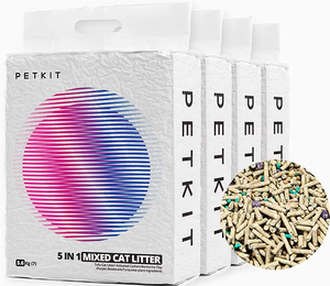 <span class=keywords><strong>Litière</strong></span> pour chat écologique 5 en 1, biodégradable, sans odeur, au charbon actif, ultra absorbante et à séchage rapide, à base de tofu - Product Image 2