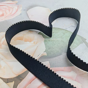 Banda Elástica Jacquard Personalizada de Buena Calidad, Cinturilla Elástica Resistente, Blanca y Negra, de 10-30 mm, Tejida y Plana - Product Image 4