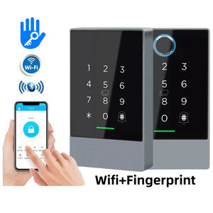 Serrure de porte intelligente avec lecteur de carte de contrôle d'accès à écran tactile TTLock 13,56 MHz, étanche IP67, application mobile TTLock BLE Wifi - Product Image 5