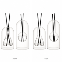 Bouteilles diffuseurs ODIS en gros, en verre de luxe double couche, 130 ml, vides et rechargeables pour l'aromathérapie et les parfums d'intérieur