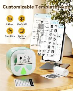 Jiuyin D20 Thermal Label <b>Printer</b> 50KM Print Head Life 3 Rolls Paper Type-C Charging 203dpi Max 57mm Print Stock for - Product Image 4
