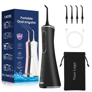 <span class=keywords><strong>2023</strong></span> mejor portátil IPX7 impermeable 260ML hilo dental profesional irrigador oral inalámbrico hilo dental 5 modos - Product Image 1