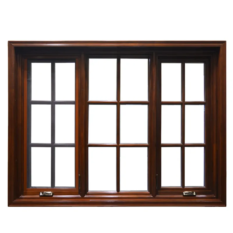 spacer double glass 3 tracks sliding window aluminum wood texture profiles alu wood windows