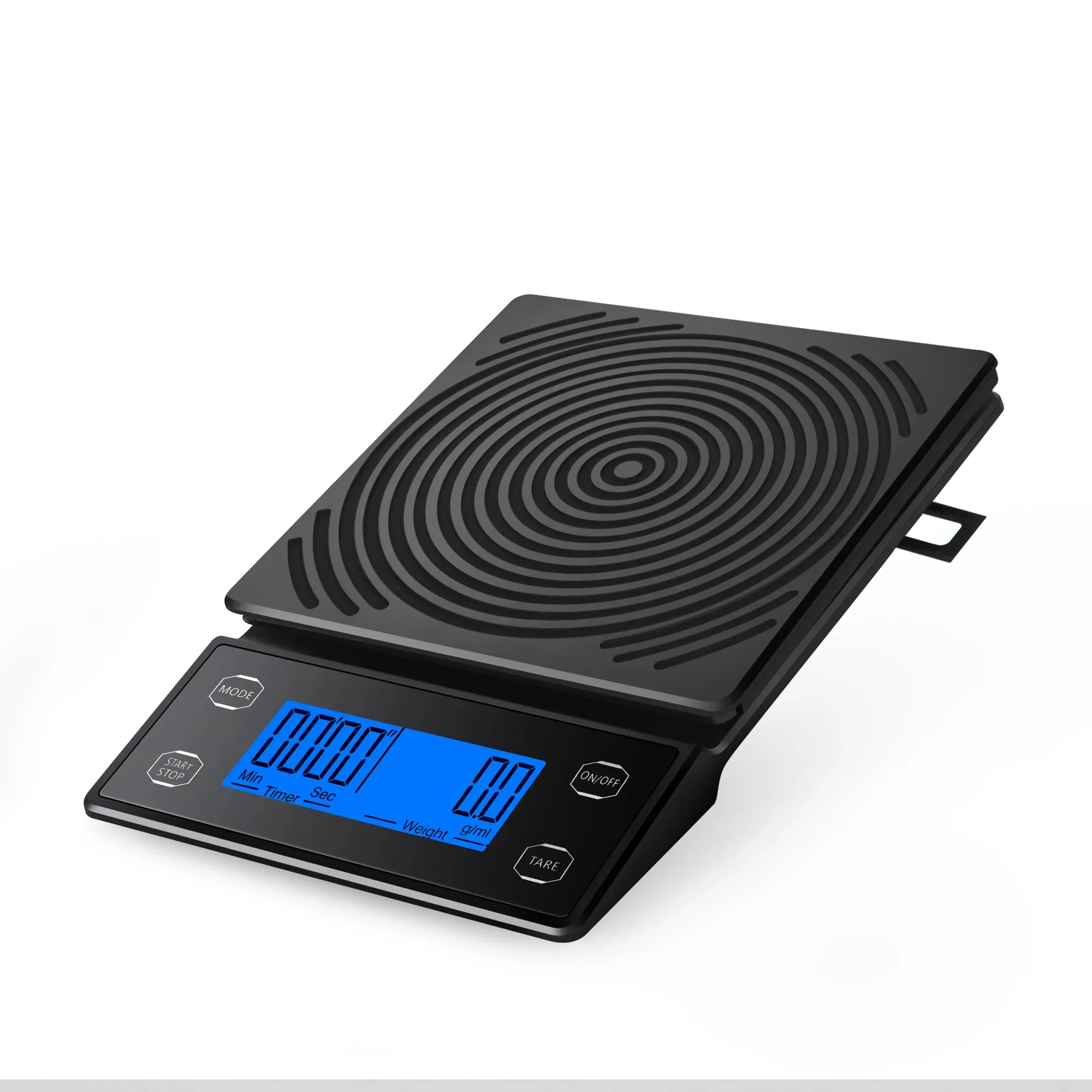 Nouvelle conception Silicone Mat USB fonction de charge rechargeable 3kg 5kg mesurant 0.1g précision minuterie café balance électronique