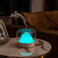 Diffuseur ultrasonique d'huile essentielle et d'arôme en forme de montagne, humidificateur à brume fraîche, livraison gratuite