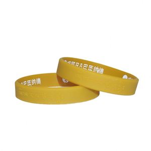 Bracelet en silicone personnalisé avec logo, fabriqué en Chine par QM China Professional Factory, bracelet élastique en caoutchouc pour poignet, bracelet en silicone gravé. - Product Image 5