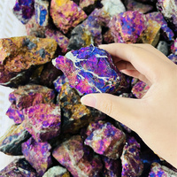 Mineral de cristal rugoso de bornita de espécimen de cuarzo curativo a granel para Decoración