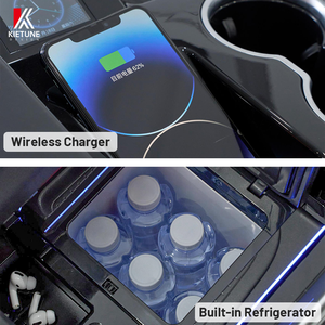 Accoudoir de console centrale de voiture noir ou couleur personnalisée avec porte-gobelet réfrigérant pour <span class=keywords><strong>Ford</strong></span> <span class=keywords><strong>Transit</strong></span>/Tourneo 2023 - Product Image 4
