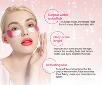 MOND'SUB Masker Mata Dua Warna OEM Cherry Blossom Pencerah Kolagen Kristal Gel Mata Patch Bawah Mata