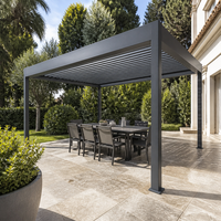 Jiake 5x3m Outdoor-Pergola Aluminium-Bausatz mit Motorisiertem Lamellendach für Hinterhof, Garten, Terrasse, Villa, CE SGS OEM Großhandel