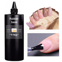 Hema & TPO gratuit KNC Pro base en caoutchouc pour ongles 45 couleurs marque privée personnalisée en gros brillant Gel pour ongles Uv 3 en 1 pour Nail Art