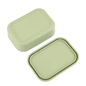 Contenitore per alimenti per bambini bpa free a tenuta stagna bento box in silicone complementare per alimenti per bambini con tappo