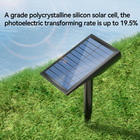 CE ROHS FCC EU Breveté Extérieur 9 LED Blanc Chaud/Froid Solaire Spot IP65 pour Jardin Pelouse Paysage Voie Pôle Spike Pathway