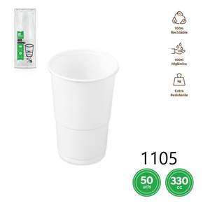 Gobelet jetable blanc 330cc - Product Image 1
