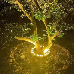 12 Wát đầy đủ màu sắc bên ngoài điều khiển LED ôm cây Ánh Sáng IP65 ngoài trời không thấm nước LED ánh sáng tại chỗ DC24V cảnh quan Vòng cây đèn - Product Image 4