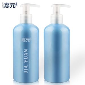 Botella de Champú <span class=keywords><strong>Azul</strong></span> Claro de 300 ml con Dispensador de Presión Personalizado, Superventas - Product Image 1