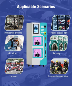 Machine de nettoyage de casques avec système de paiement QR, pièces de monnaie et billets – Stérilisateur de casques - Product Image 5