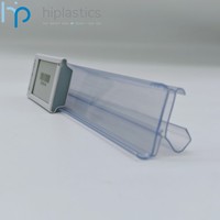 Hiplastics LSRPHD Porte-étiquettes de prix numériques, crochets en plastique, bande de données, supports d'étiquettes suspendus transparents, installation facile pour Hanshow