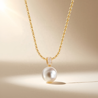 Collier pendentif luxueux en imitation perle NFC 13,56 MHz RFID, cadeaux d'anniversaire, de vacances et d'affaires, OEM/ODM