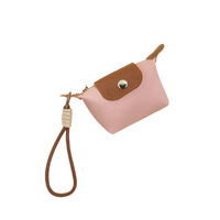 Meilleures ventes : Mini sac boulette color block avec porte-clés, pendentif, pour rangement rouge à lèvres, écouteurs et clés de voiture, vente en gros