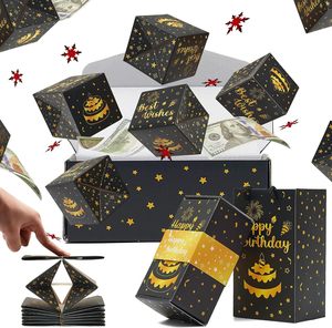 Álbum de fotos personalizado y cajas de embalaje de velas Estampado de lámina dorada para regalos de San Valentín y cumpleaños Papel sorpresa de explosión - Product Image 4