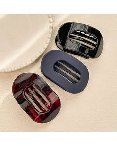 Плоская овальная заколка для волос - Product Image 2