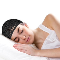 Bonnet de nuit ajustable en maille pour femme, turban fait main, filet à cheveux tricoté, bonnet en crochet pour le cyclisme et la pêche