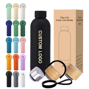 Botella de Agua de Acero Inoxidable Aislada de 500ml con Logo Personalizado, Termo de Vacío de Doble Pared, Taza de Café de Viaje, Venta al Por Mayor - Product Image 1