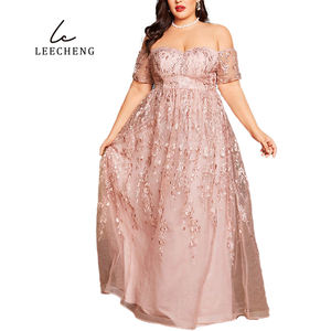 Abito da sera vintage in chiffon rosa francese di alta gamma, lungo fino al pavimento, con spalle scoperte, per donna, nuovo, per festa di debutto dei 18 anni, taglie forti - Product Image 5