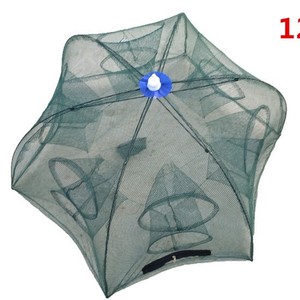 Red de pesca plegable de polietileno de 120 cm, trampa automática para camarones y peces - Product Image 1