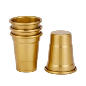 2023 Hot selling and easy to grip economic beverage cups aluminum wine cups