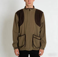 Veste unisexe en nylon Ripstop imperméable, coupe-vent, respirante, col montant, fermeture éclair, pour la randonnée, le tir et les activités de plein air