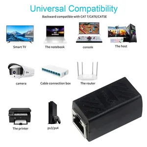 Bộ Kết Nối Rj 45 Bộ Chuyển Đổi Mở Rộng <span class=keywords><strong>Ethernet</strong></span> <span class=keywords><strong>RJ45</strong></span> 8P Từ Nữ Sang Nữ Giắc Cắm Mô Đun 8P8C Đầu Nối Cái <span class=keywords><strong>RJ45</strong></span> Được Che Chắn - Product Image 4