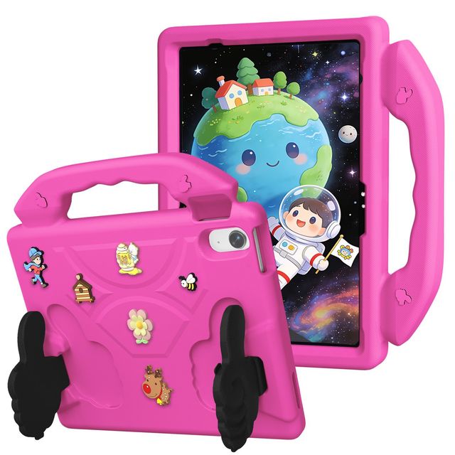 2026 Kids Tablet Case for iPad A18 11th Eva Kickstand Handy Handle Thumbs up Stands Cute Tablet Cover for iPad A18 17 Air 8 7